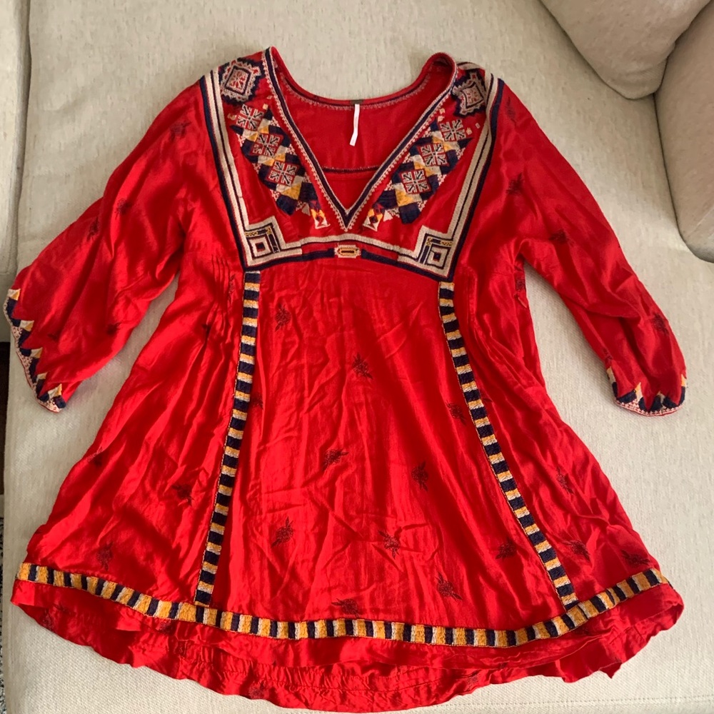 Free People dress with slip. Size small